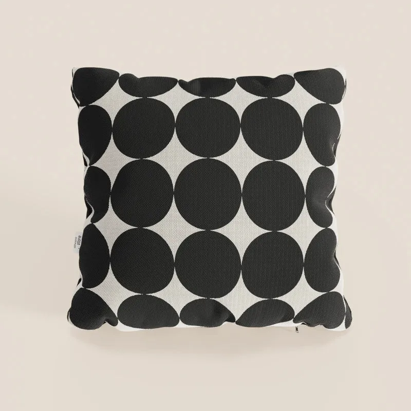 Dot cuscini geometrici disponibile in diversi colori in tessuto Idrorepellente nero