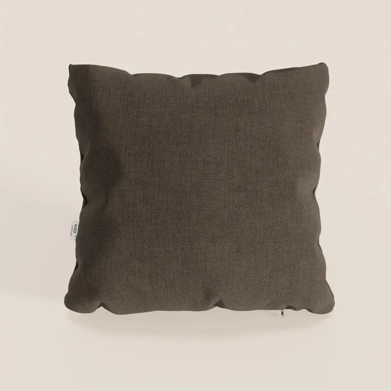 Honey cuscino disponibile in diversi colori realizzato in tessuto simil cotone impermeabile T13 marrone