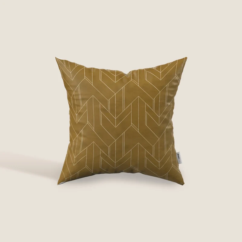 Geometrica cuscini decoro in velluto Impermeabile disponibile in diverse colorazioni giallo