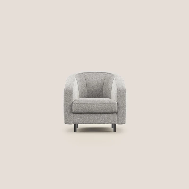 Pandora Poltroncina in morbido tessuto bouclé impermeabile T07 grigio