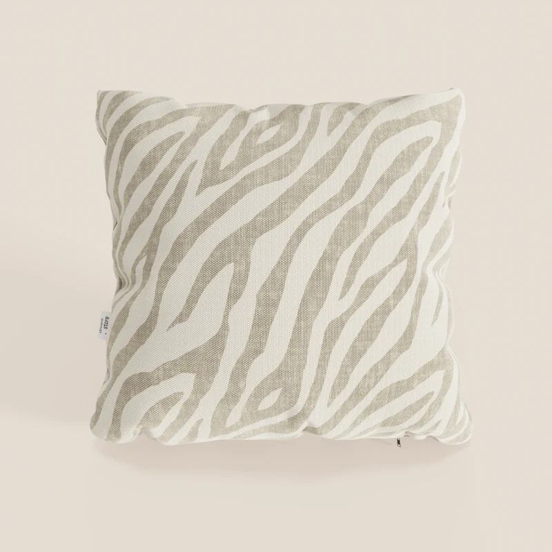 Stripe cuscini geometrici in tessuto Idrorepellente disponibile in diversi colori beige