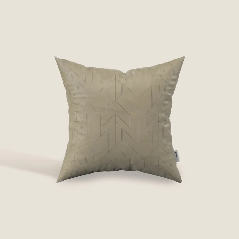 Geometrica cuscini decoro in velluto Impermeabile disponibile in diverse colorazioni beige