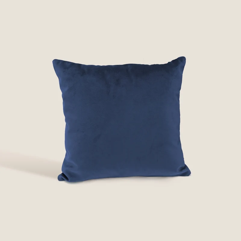 Velluto cuscini quadrati disponibile in diverse colorazioni in velluto impermeabile blu