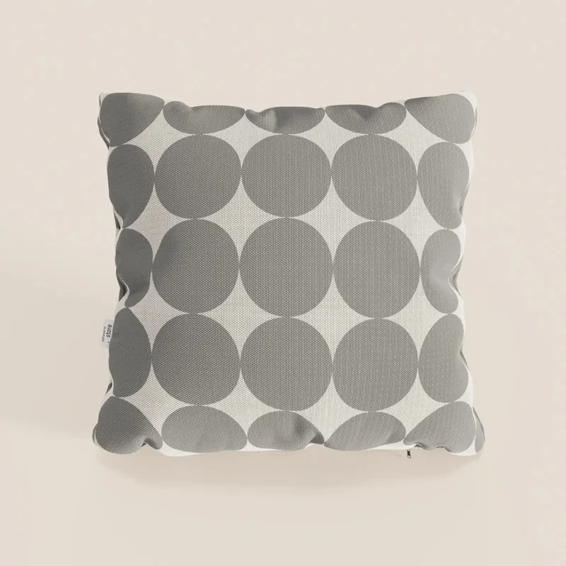 Dot cuscini geometrici disponibile in diversi colori in tessuto Idrorepellente grigio