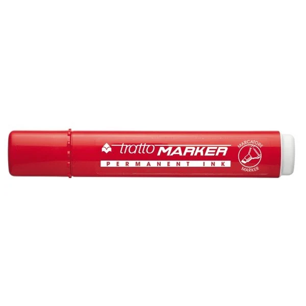Marcatore permanente Tratto Marker - rosso - Punta a scalpello - Tratto 1-5 mm