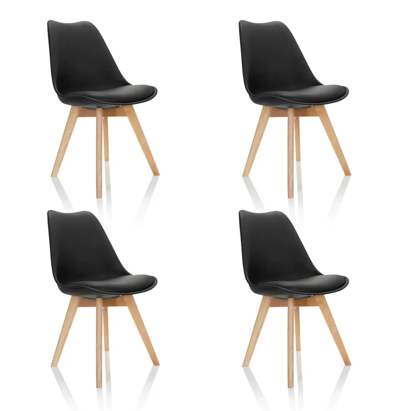 SCANDI 4 | Confezione da 4 - Sedia a conchiglia