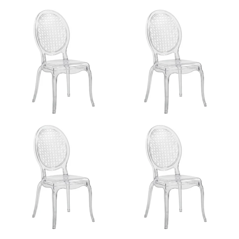 CRISTALIO | Confezione da 4 - Sedia a quattro gambe