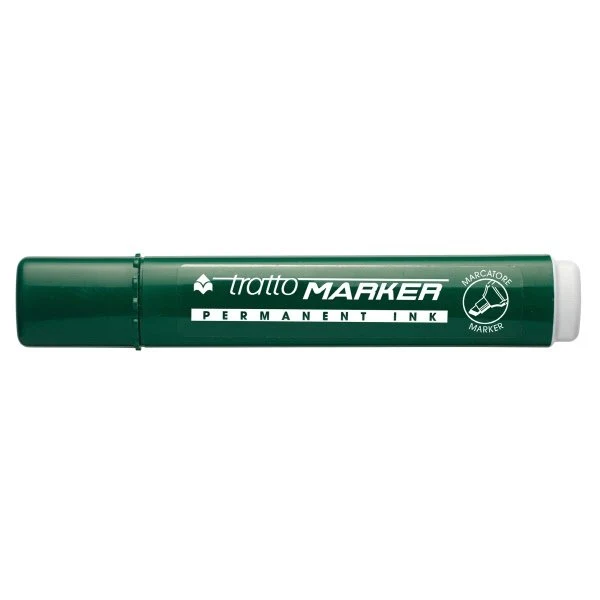 Marcatore permanente Tratto Marker - verde - Punta a scalpello - Tratto 1-5 mm