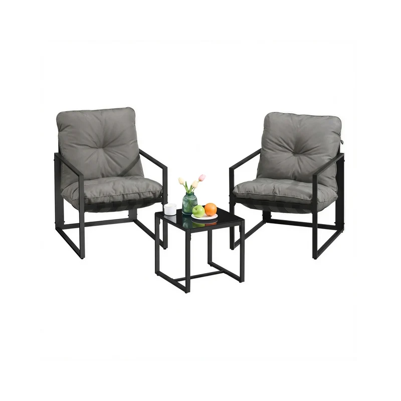 Set Salotto da Giardino con Poltrone e Tavolo