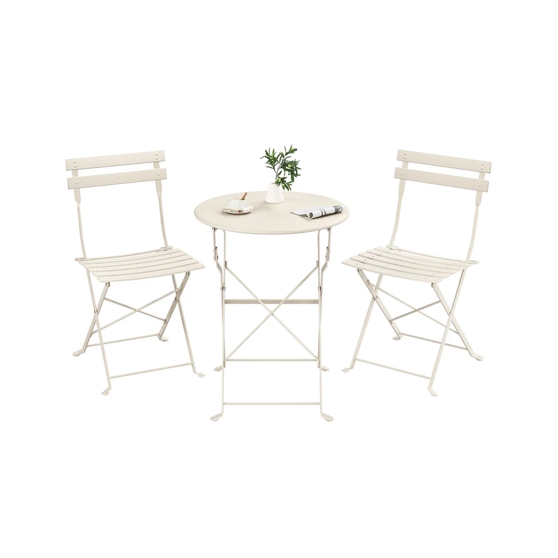 Set da Giardino Pieghevole per Balcone e Terrazza