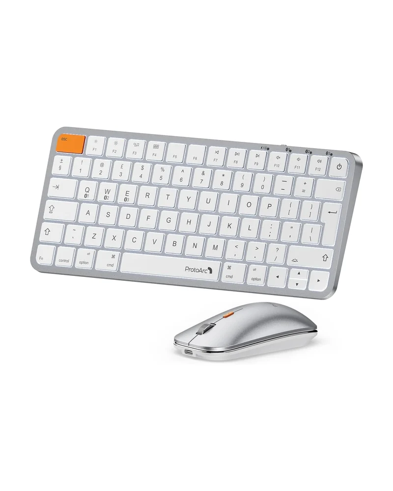 KM90-A Backlit Bluetooth Keyboard and Mouse for Mac (UK Layout)