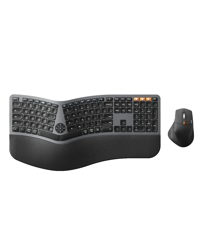 EKM01 Plus Ergonomic Keyboard & Mouse Combo (DE Layout)