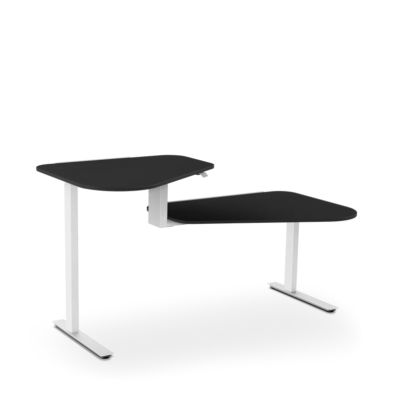 Aeris Active Office Desk, schwarz, Stehtisch links