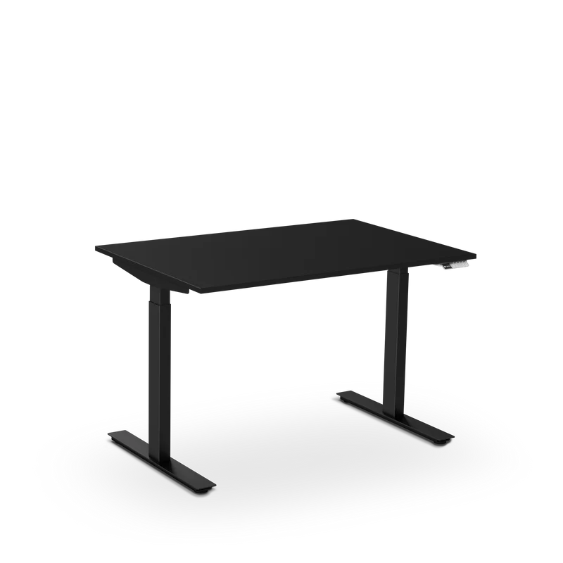 Aeris Active Desk, schwarz, 120x80 cm