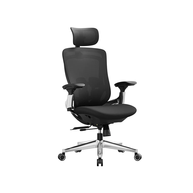 Sedia da Ufficio di Rete Nero Inchiostro