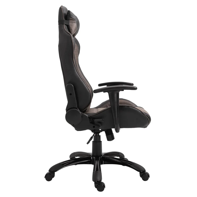 EASYCOMFORT Poltrona da gaming e ufficio con Schienale Alto Ergonomico Marrone e Nero