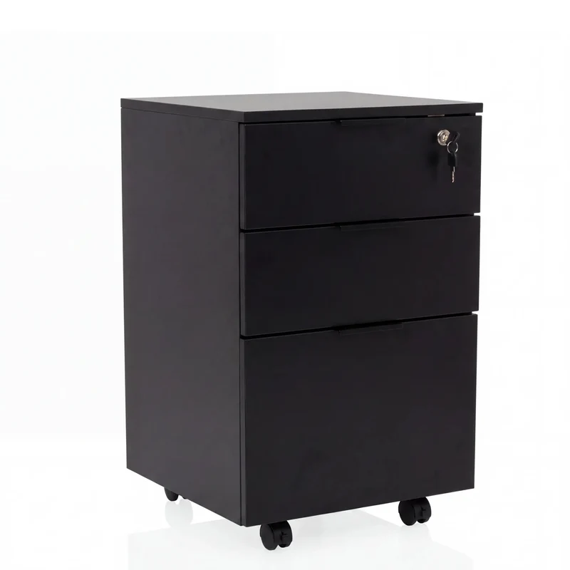 DAVIK | Legno - Cassettiera con rotelle