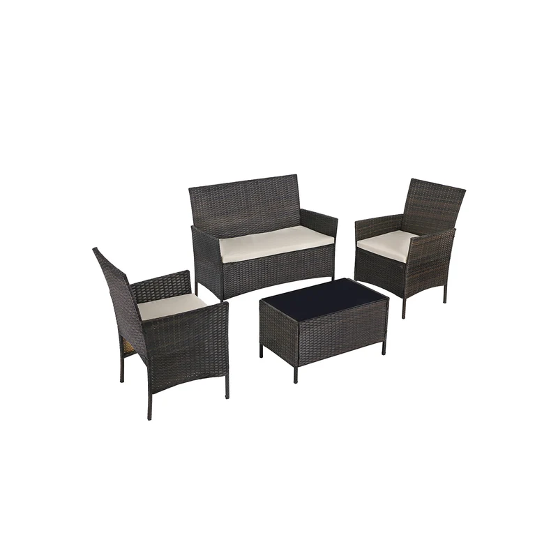 Set di Mobili da Giardino in Polyrattan
