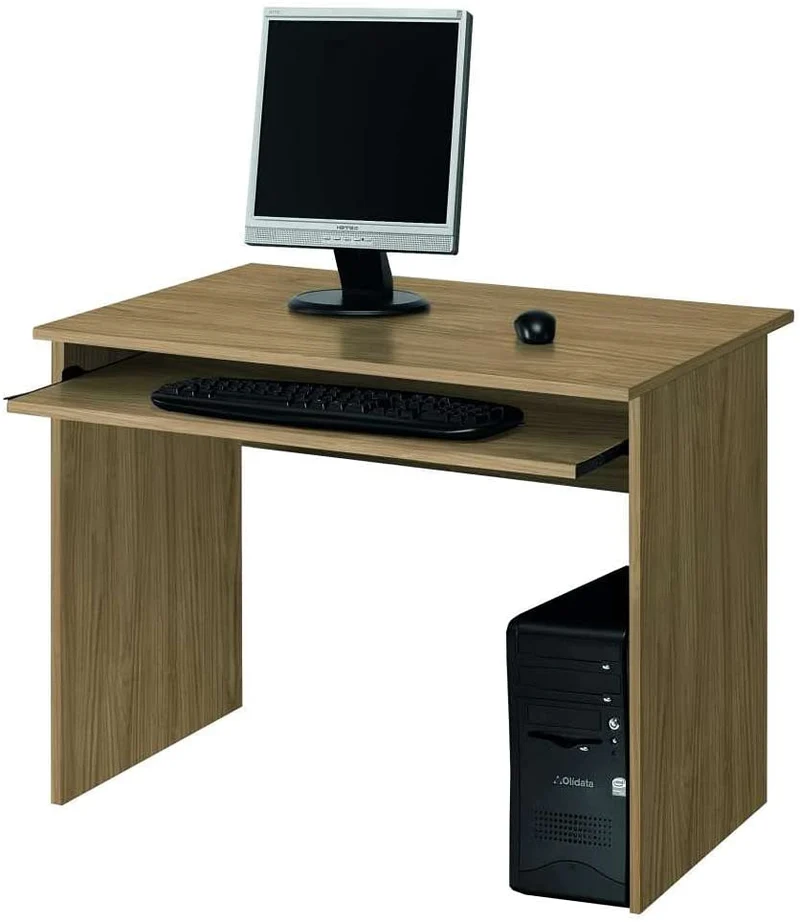 Scrivania da Ufficio Vassoio Estraibile 81x52x76 cm in Legno Noce