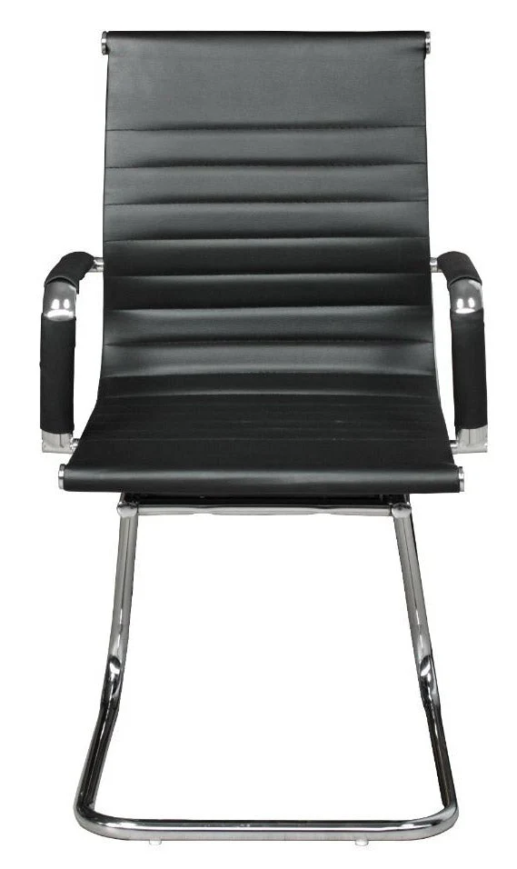 Sedia Poltrona Attesa da Ufficio in Similpelle Itamoby Cantilever Lux V Nera