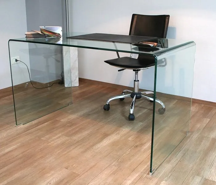 Scrivania in Vetro H74x70x126cm Itamoby Glassy Trasparente