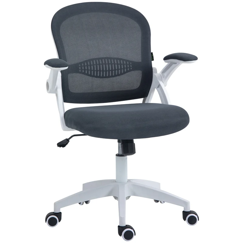 EasyComfort Sedia da Ufficio Ergonomica con Schienale a Rete e Altezza Regolabile, 65.5x61.5x88-97.5cm, Grigio