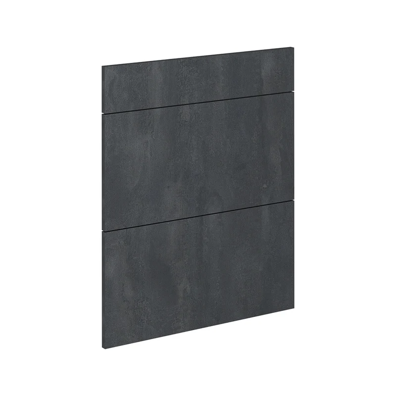 Frontale cucina R-Line Calce nera 59.6 x 70.4 cm frontale del mobile per mobile base con cassetti Vicco