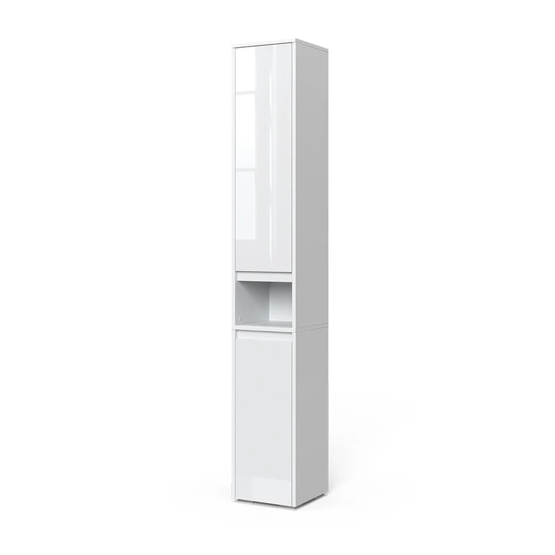 Armadio per il bagno Majest Bianco lucido 30.2 x 191.5 cm con ante e vano a giorno Vicco
