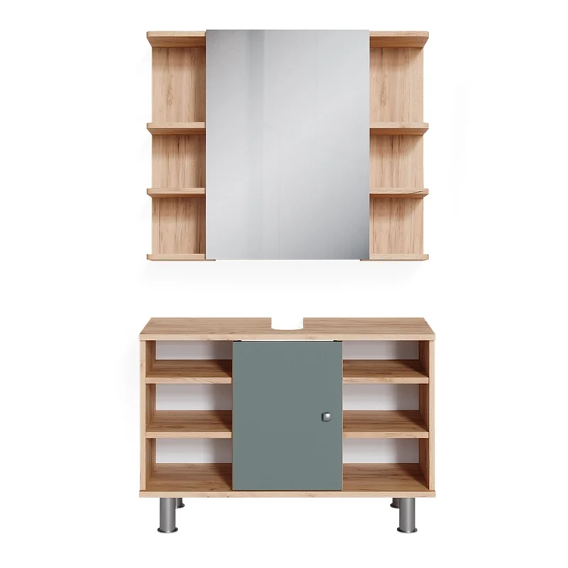 Set mobili bagno Fynn Verde 2 pezzi Vicco