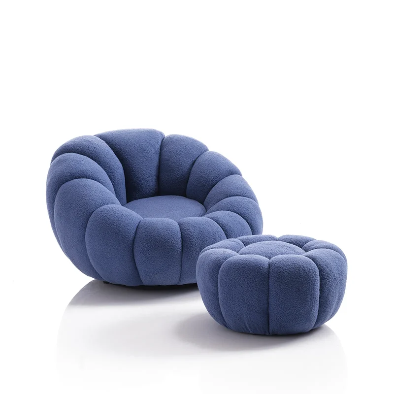 Poltrona con pouff VICTOR