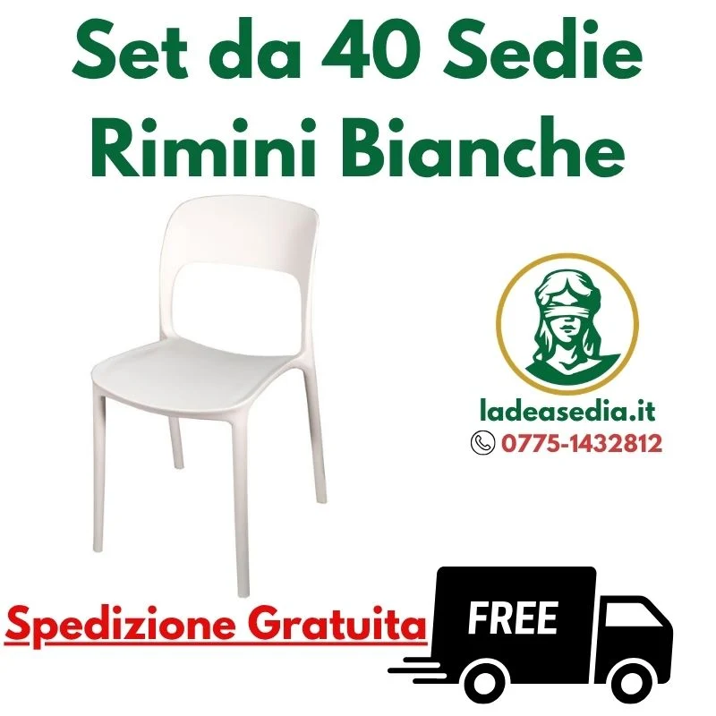 Set da 40 Sedie Rimini da esterno - La Dea Sedia