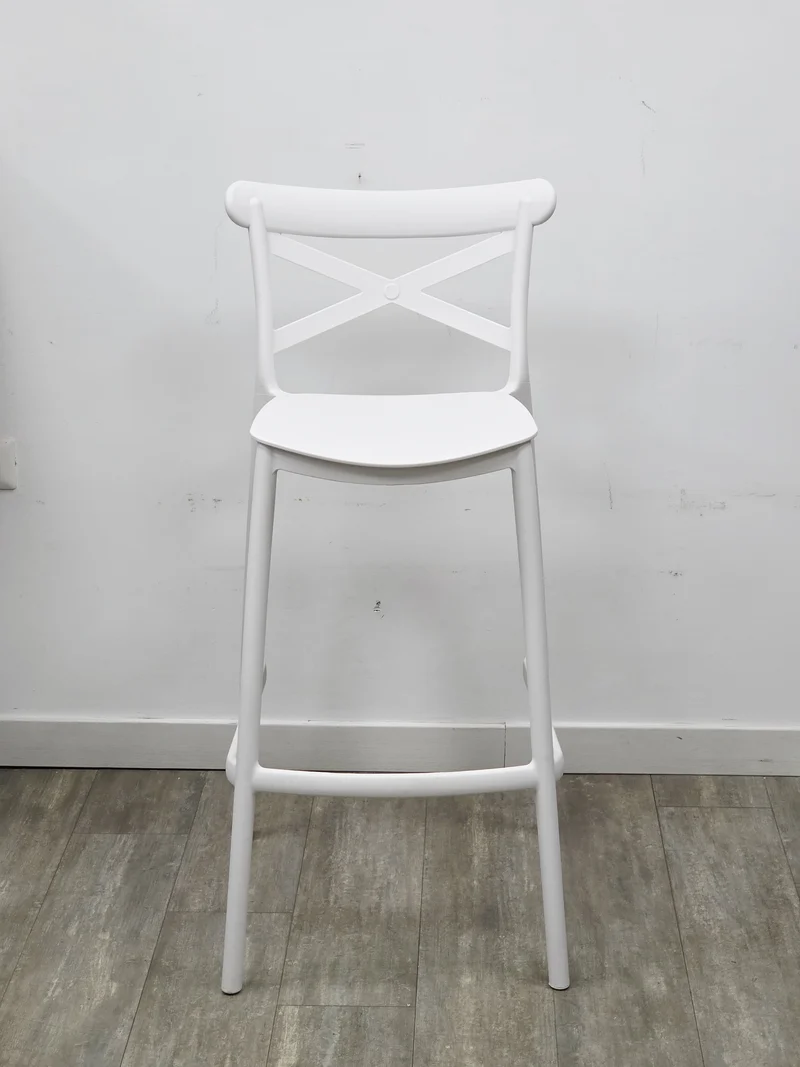 Sgabello Cross Bianco - Set 2 Pezzi