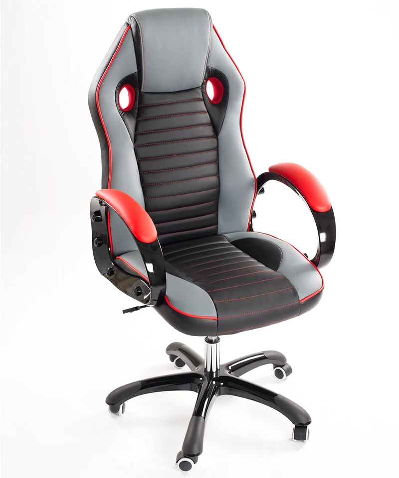 Sedia Poltrona Presidenziale da Gaming Ufficio in Similpelle Bozzini Sport Racing Rosso