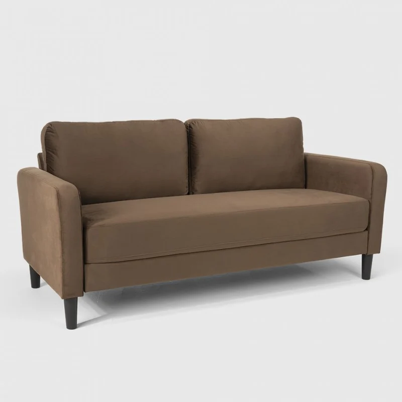 Divano 3 Posti 175x75x86 cm in Tessuto Marrone