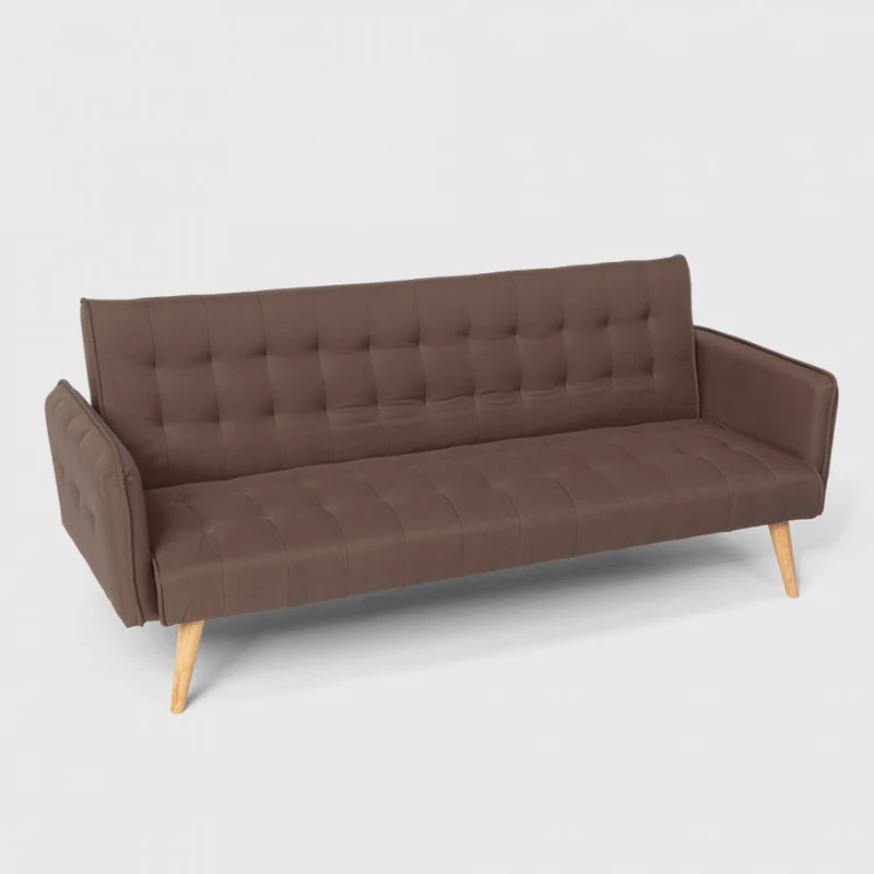 Divano Letto Clic Clac 172x86x80 cm in Tessuto Marrone