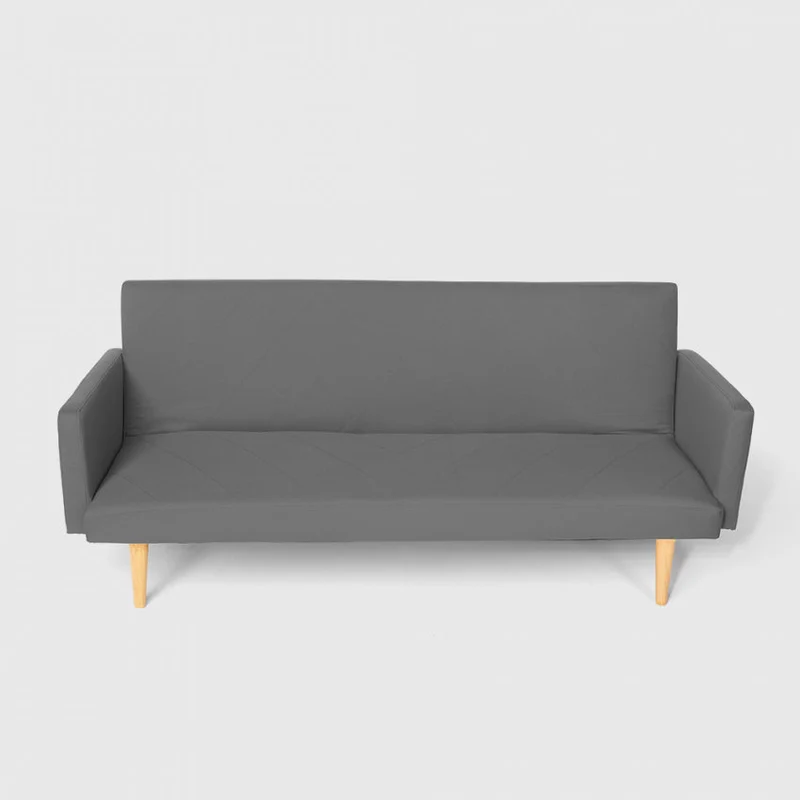 Divano Letto Clic Clac 182x64x80 cm in Tessuto Grigio Scuro