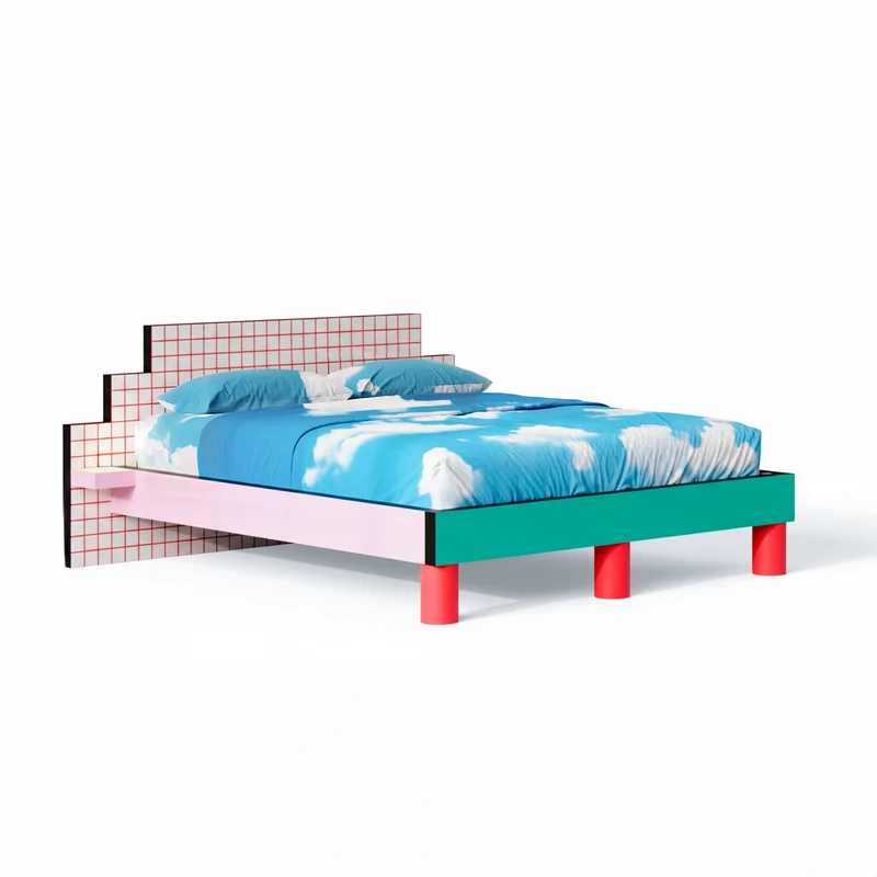 SUPERBED RED GRID