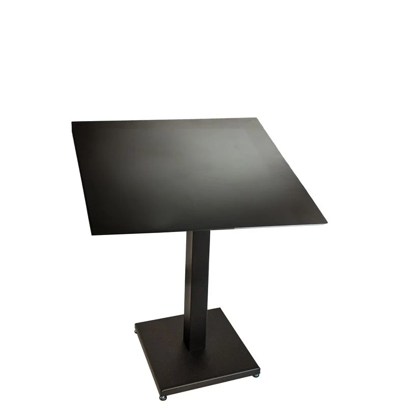 Tavolo Contract con piano in HPL 60x60 1.2 Piano Nero - Kit base+tavolo - Kit base+tavolo