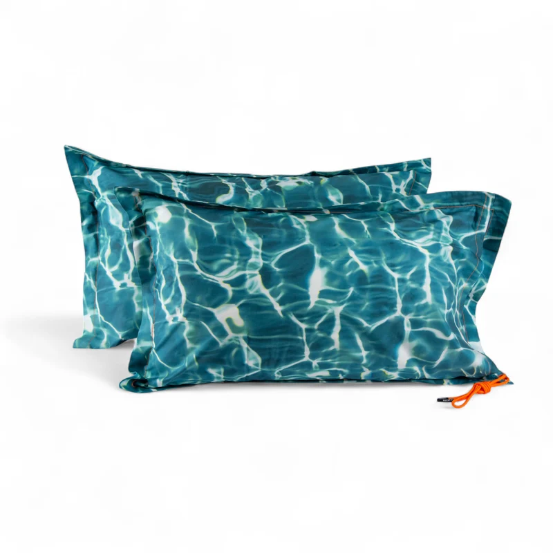 Pair of cotton pillowcases - ACQUA 50X80 ACQUA