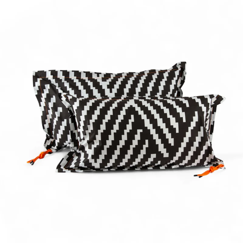 Pair of cotton pillowcases - ZIGZAG 50X80 OPTICAL
