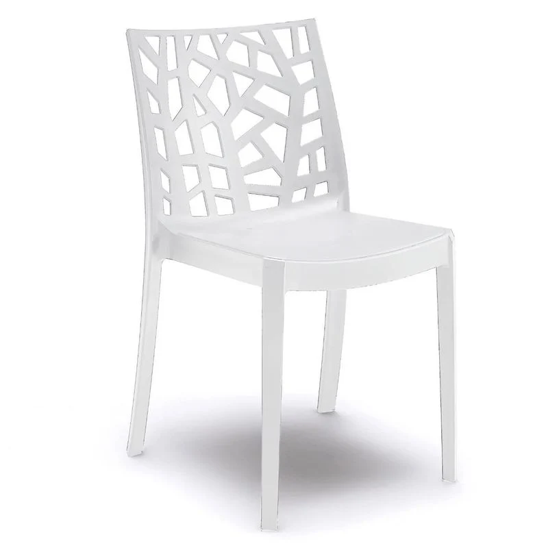 Sedia Matrix Bianche senza braccioli – Set 4 pezzi – Arredo Esterno