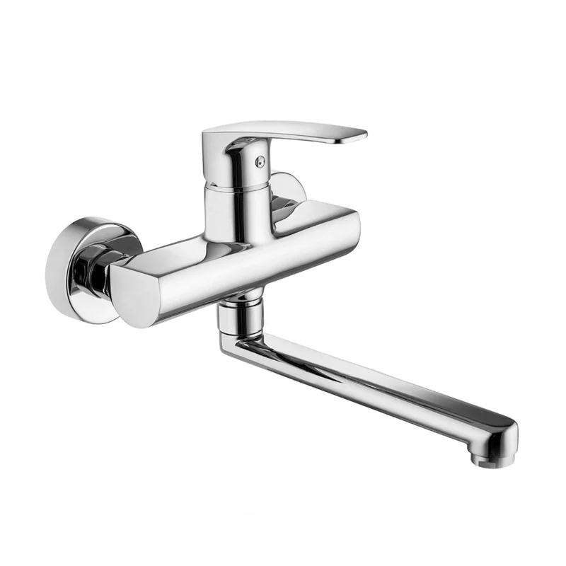 Rubinetto Miscelatore Monoc Lavello a Muro Linea Lime Paffo Cromo