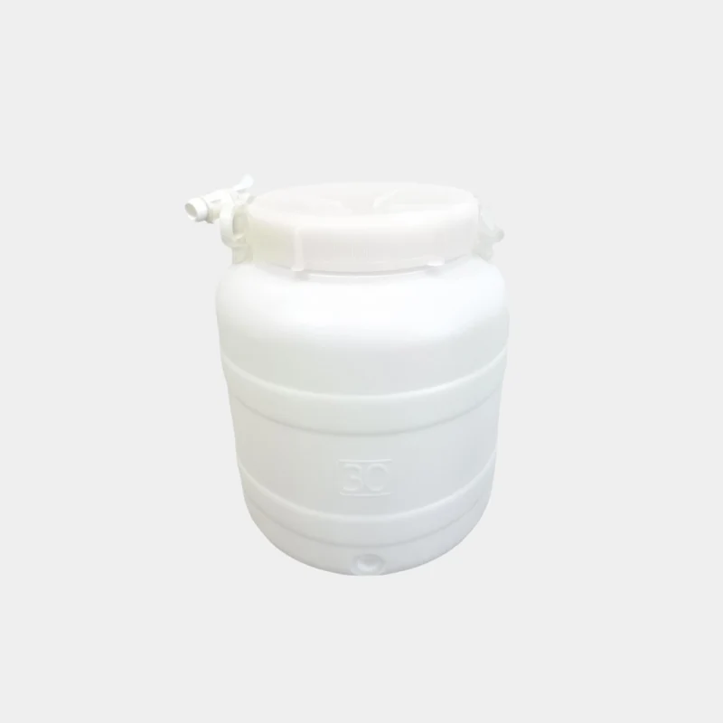 Fusto Hdpe Bocca Larga 50 l Predisp Rubinetto Ecoplast 2 Pezzi