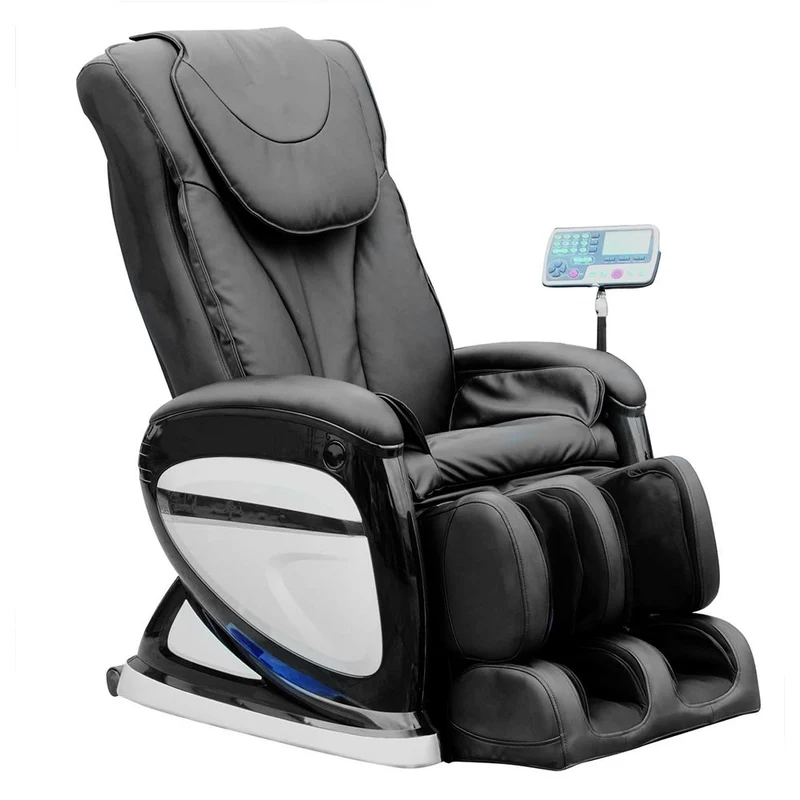 Poltrona Relax Elettrica Mira Massaggiante in Similpelle Nero