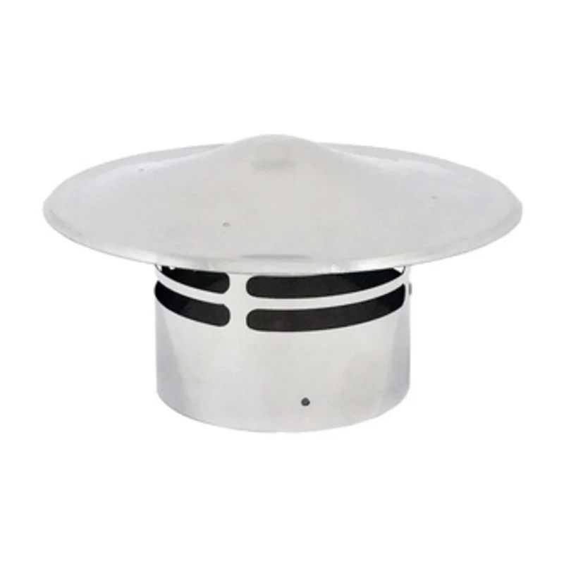 Terminale di Scarico con Cappello INOX Pellet Ø 8 cm