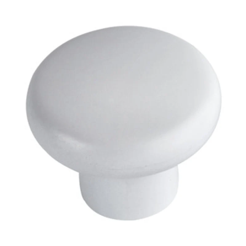 Pomolo in Resina 24 PP Ø 24 mm Bianco 25 Pezzi