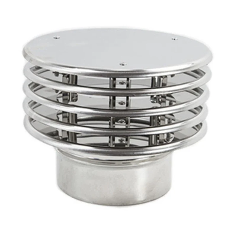 Terminale INOX a Lamella Ø 8 cm 2 Pezzi