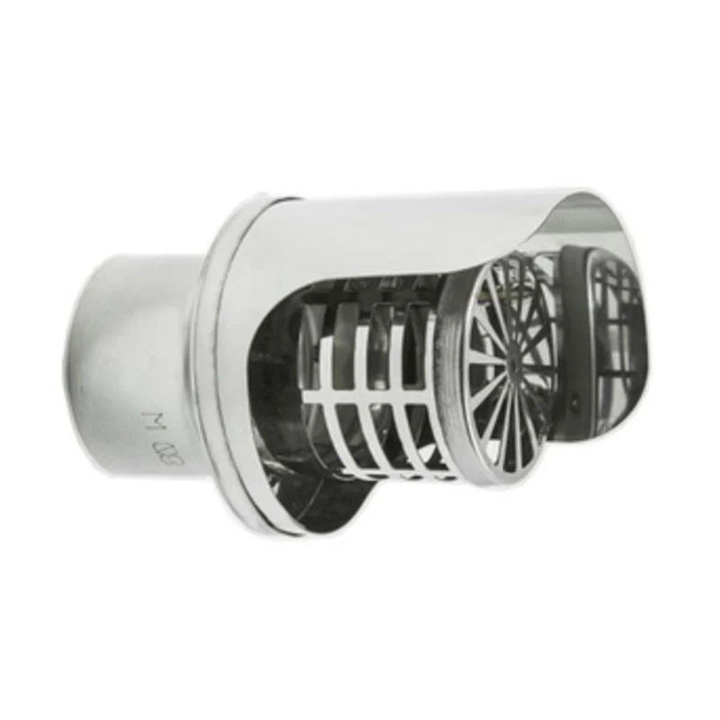 Terminale INOX Orizzontale Ø 10 cm 2 Pezzi