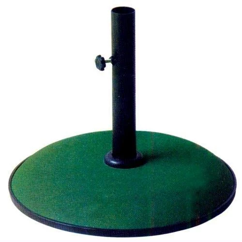 Base Ombrellone Kroma rotonda verde 15 kg - La Dea Sedia