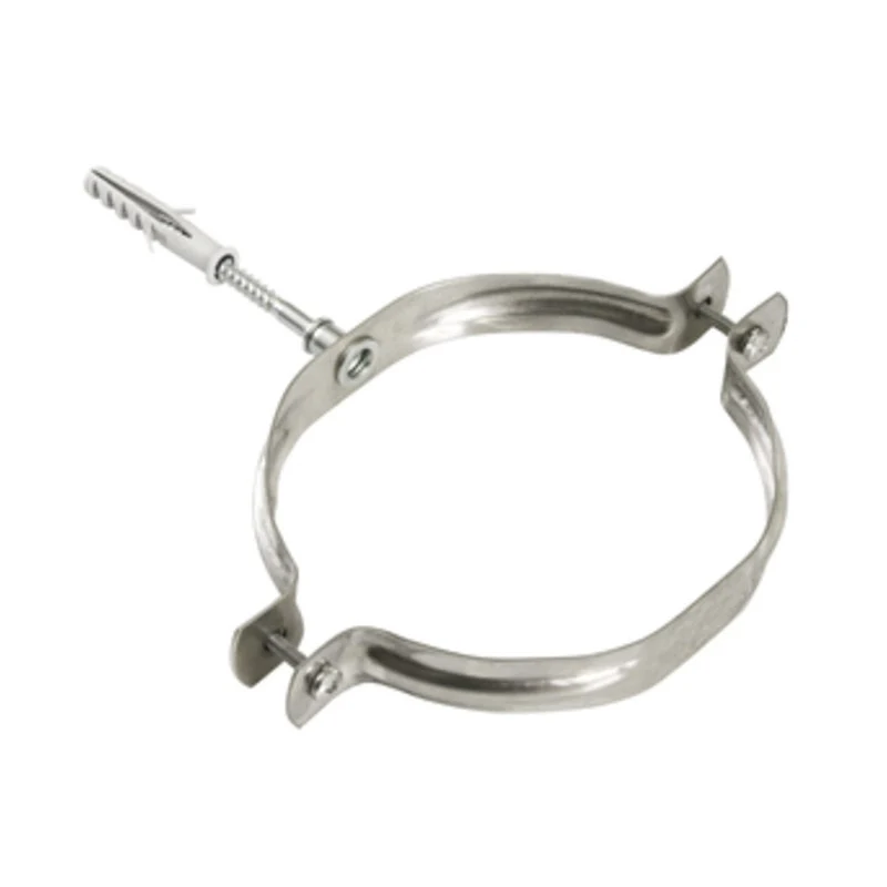 Collare INOX con Tassello per Tubo Pellet 8 cm 10 Pezzi